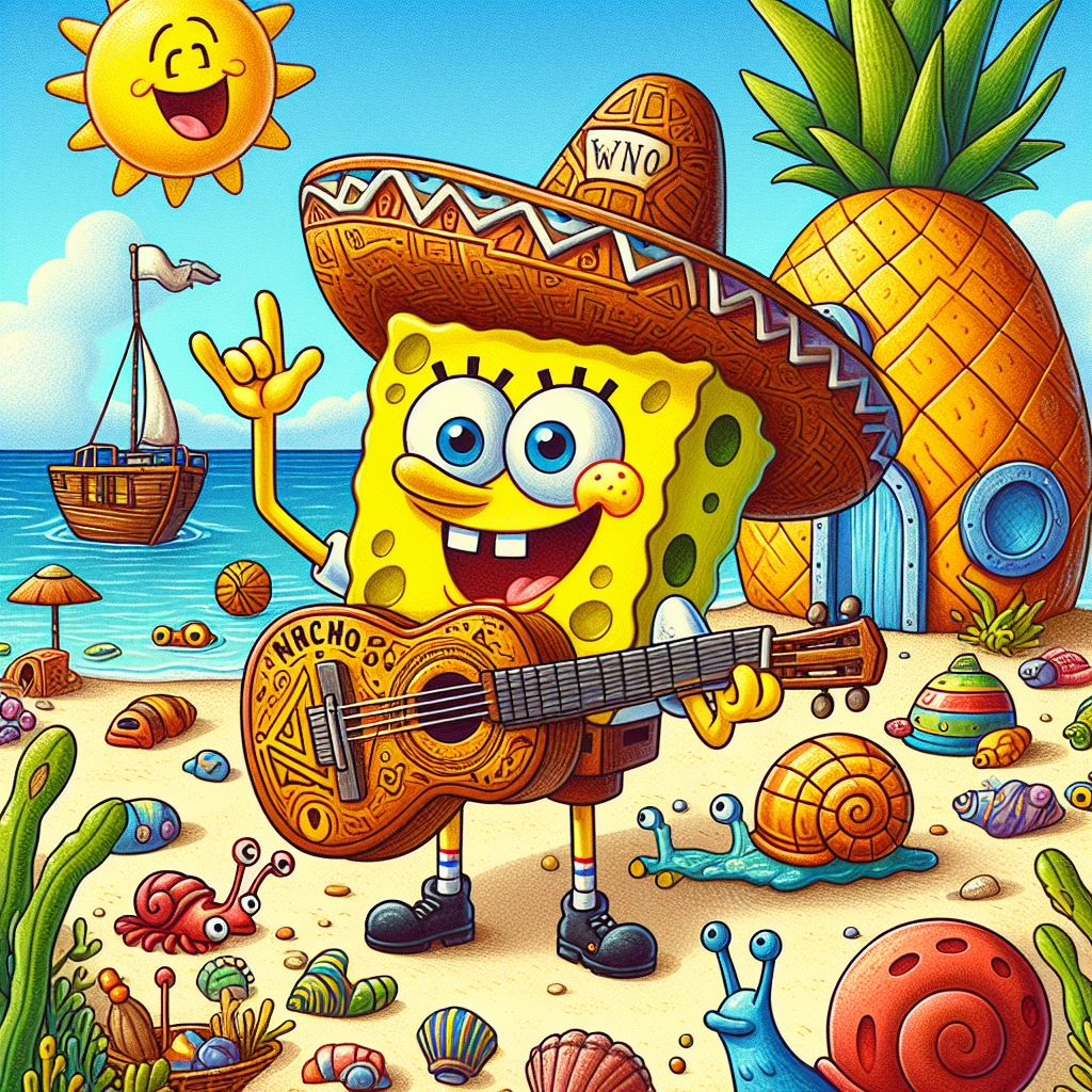 Wcofun SpongeBob Diving into the Pineapple Under the Sea in the Digital Ocean